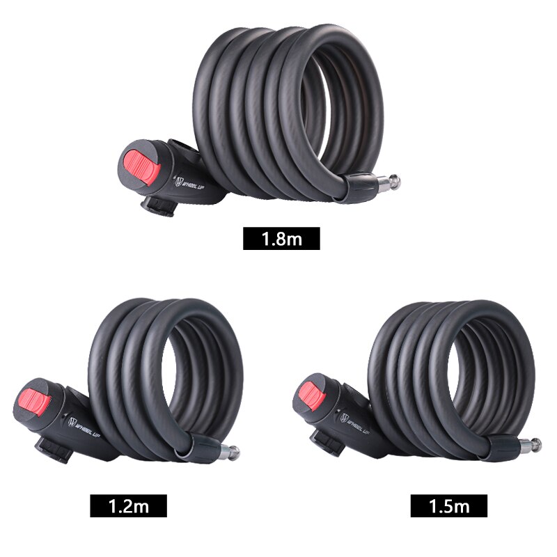 Wheel UP 1.8 m lock bicycle lock bicycle accessories wire safety bicycle cable lock mtb road bike mountain bike equipment