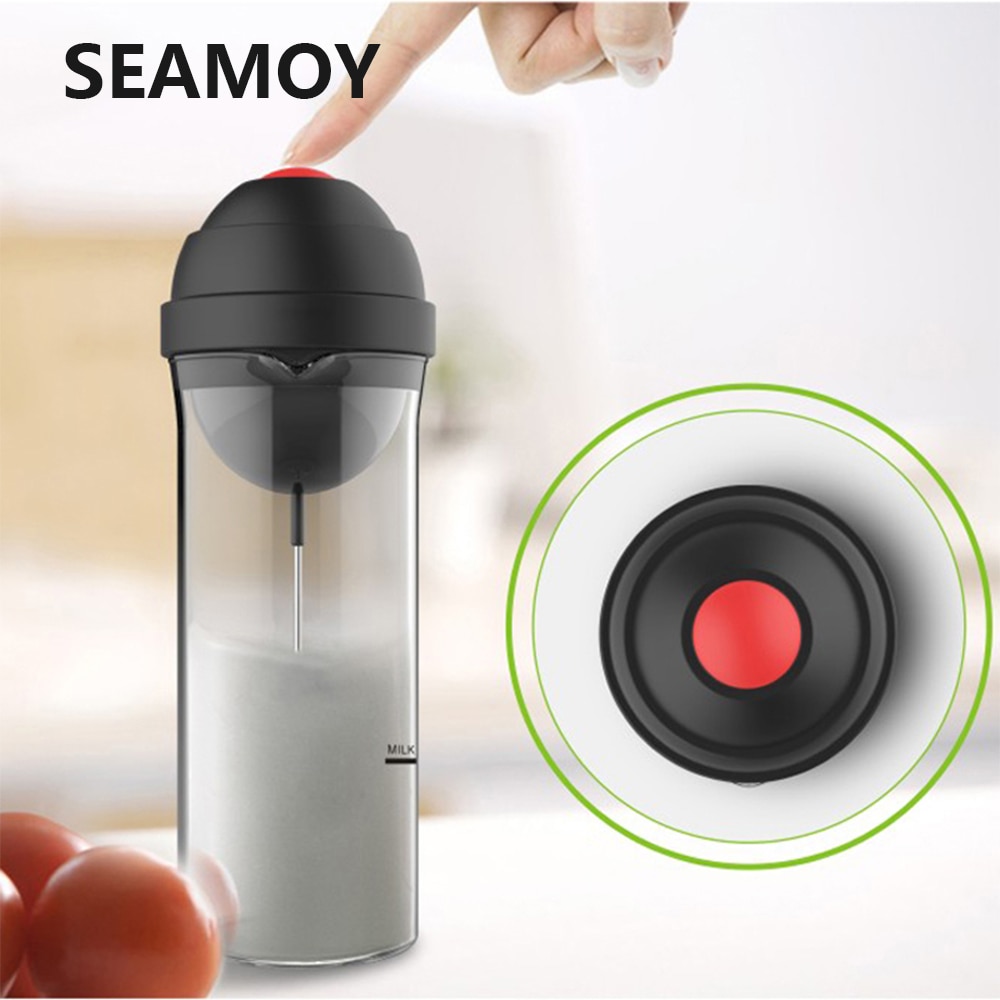 Seamoy 400ml Coffee Milk Frothers Foamer Steamer Machine Best Electric Home Fancy Drink Foaming Mixer Egg Beater Dc3v 0.75w