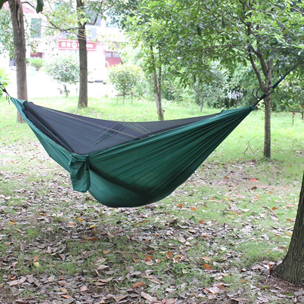 Balançoire lit suspendu en Nylon à l'extérieur robuste Durable Camping tente hamac pratique suspendus Camping tentes canapé moustiquaire voyage