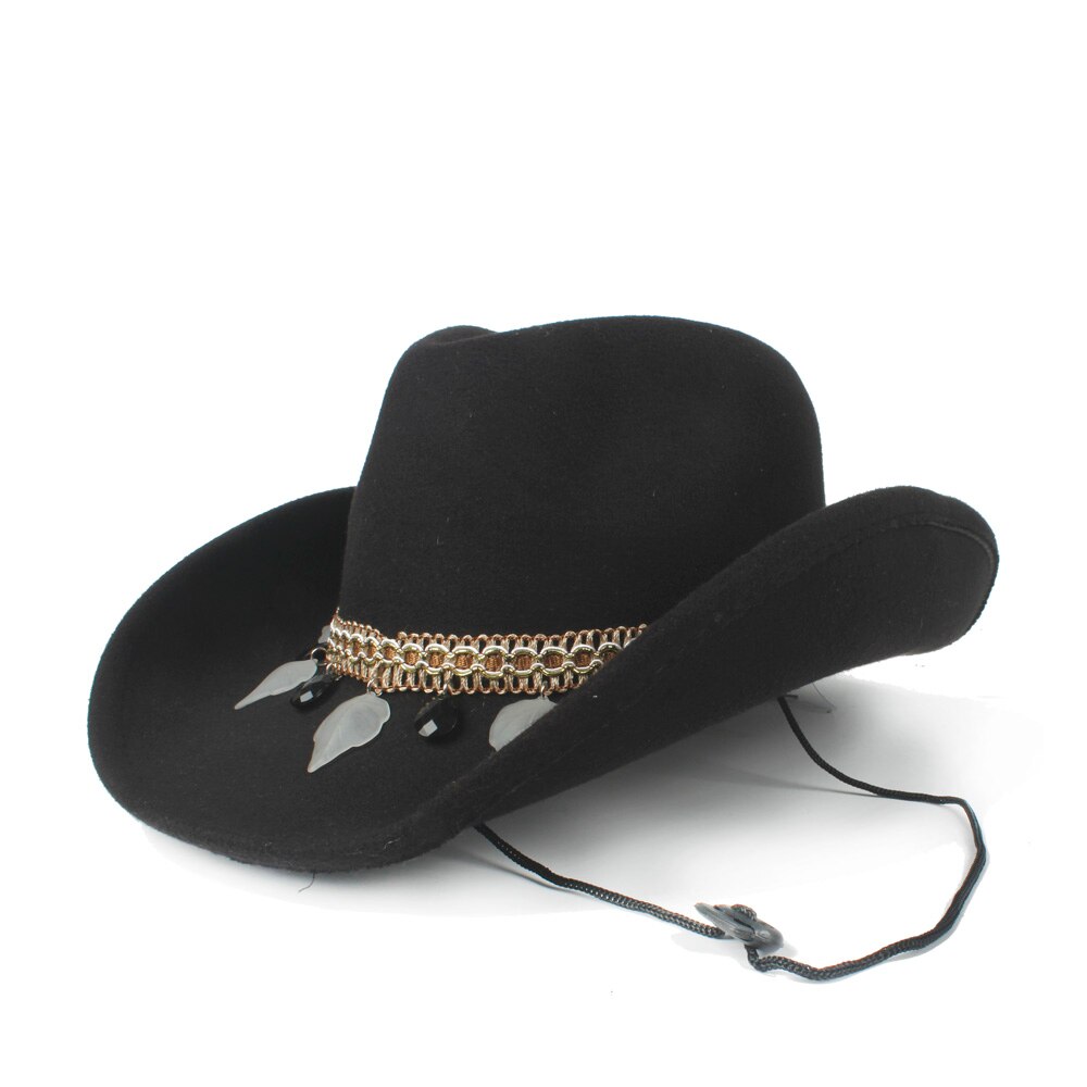 Western Denim Hut Mit Großer Krempe - Britischer Jazz Style Für Herbst & Winter - Verstellbarer Fedora