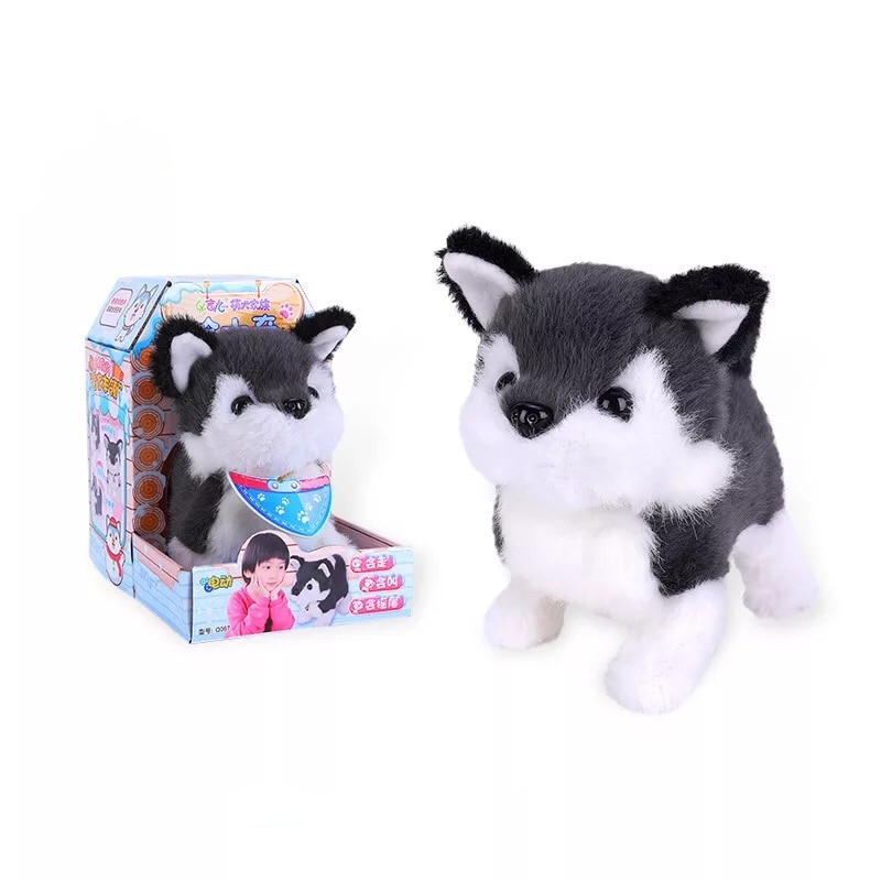 1PCS Electric Toy Soft Realistic Teddy Dog Plush Walking Glowing Barking Dog Funny Simulation Moving Plush Stuffed Doll Toys: 6