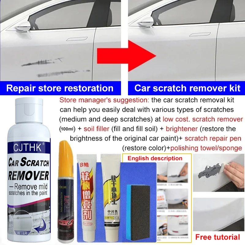 Auto Kras Remover Verf Care Tools Auto Swirl Remover Krassen Reparatie Polijsten Auto Body Slijpen Compound Anti Kras Wax