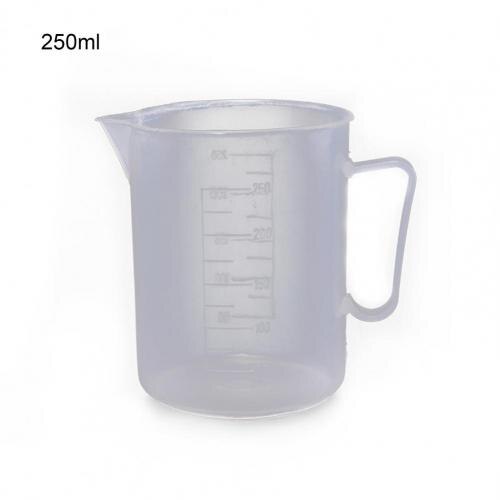 50/100/250/500/1000ml Measuring Cup Clear Plastic Measuring Cup Jug Pour Spout With Handle Liquid Pitcher with Kitchen Tool: 250ml