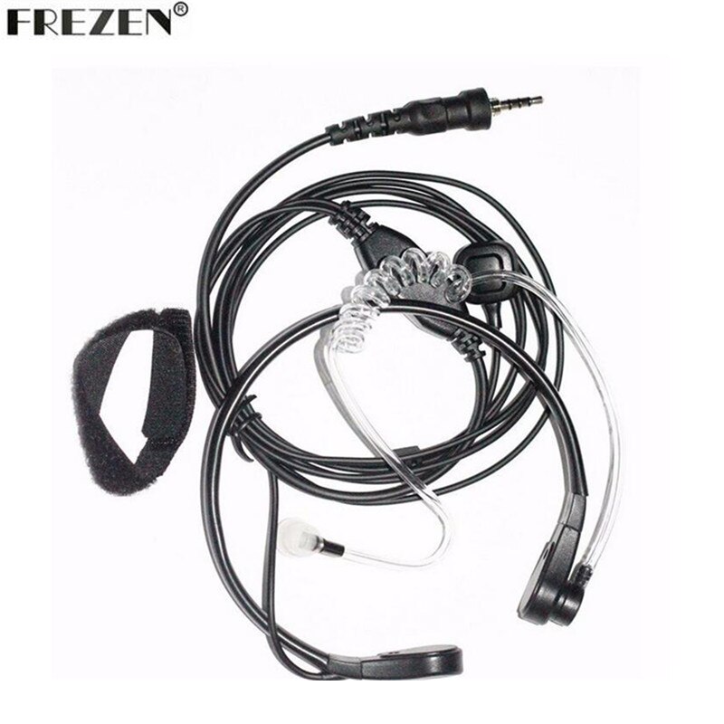 Throat Mic Microphone Covert Acoustic Tube Earpiece Headset Finger PTT For Yaesu Vertex Radio VX-6R 7R 6E 7E 120 127