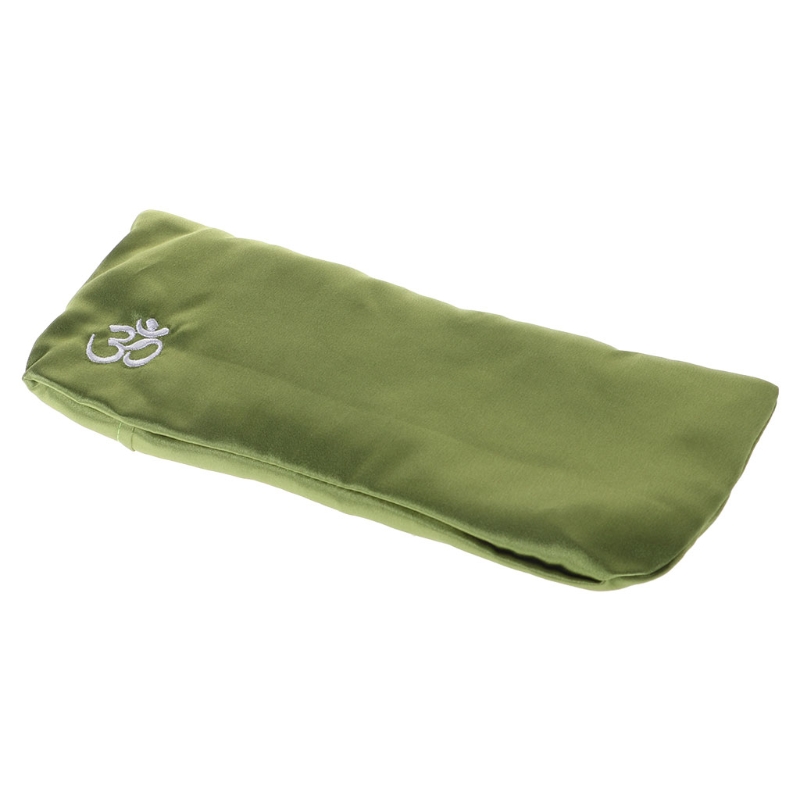 Yoga Eye Pillow Silk Cassia Seed Lavender Relaxation Mask Aromatherapy: green
