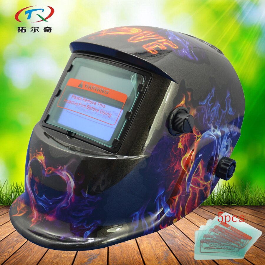 black tig welding mask PP auto darkening welding helmet Brand Skull Solder Full Automatic Solar and Battery Supply HD11(2200DE)