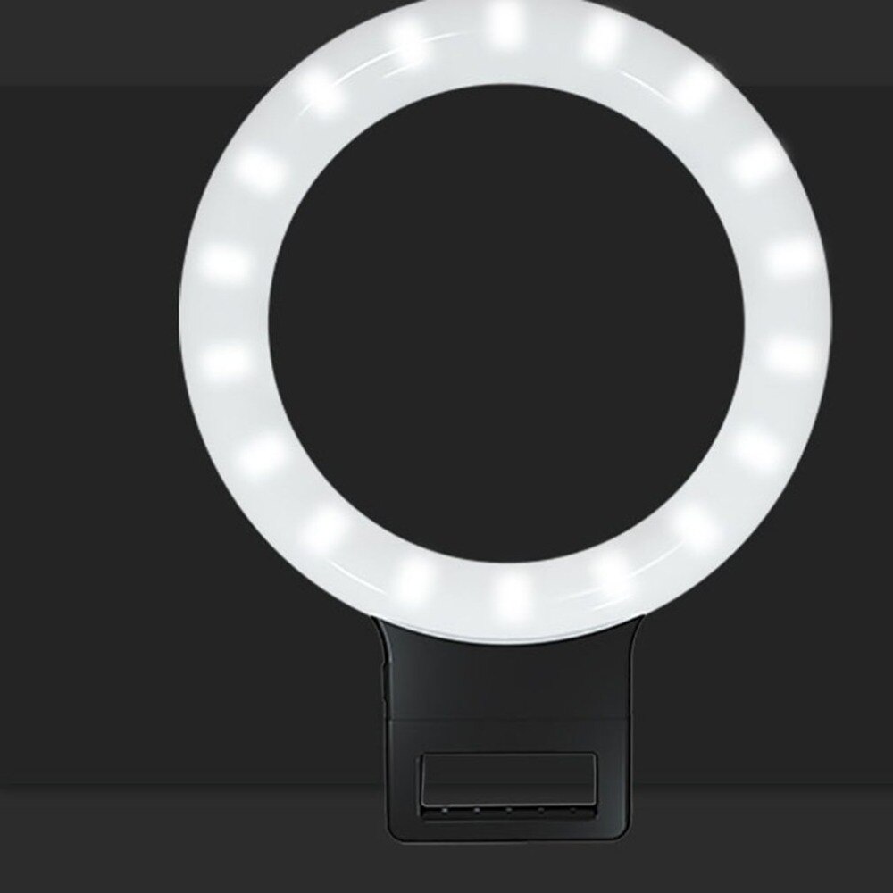 Neue LED Ring-Licht Lampe Bequem Clip für iPhone Samsung Xiaomi Android Handys Selfie Schönheit Licht für Video Blogger