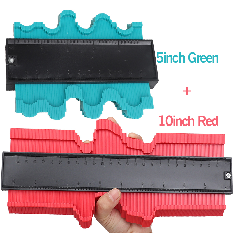 1/2PCS Shape Contour Gauge Duplicator Profile Measuring Tool Tiling Laminate Tiles Tools Plastic Contour Copy Duplicator: 2 PCS C