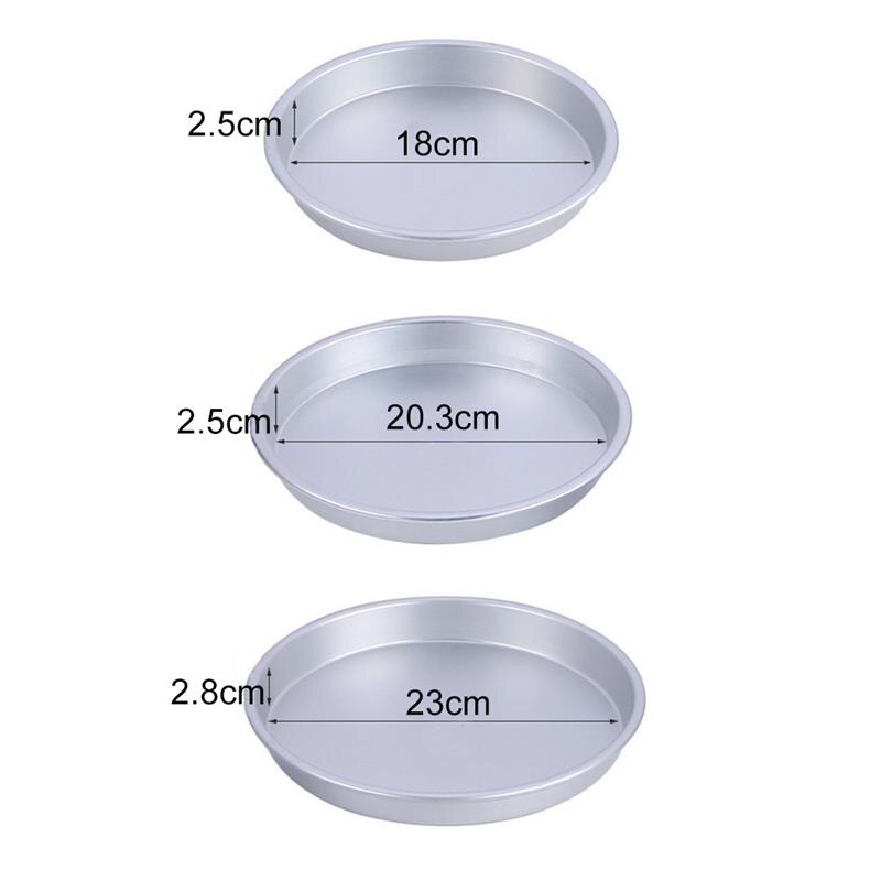 7/8/9 zoll Aluminium Legierung Pizza Backform Nicht-stick Runde Backblech Backen Ätherisches Backform Pan runde Pizza Teller Tablett
