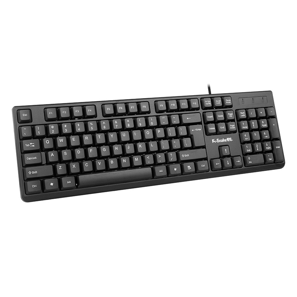 1Pcs Wired USB Keyboard And Mouse Set Suitable For Computer Laptop Business Office Game Keyboard And Mouse Set: Gold