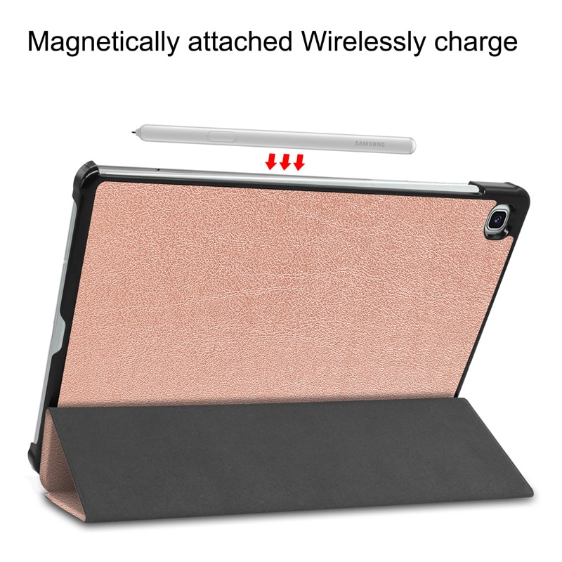 Samsung Galaxy Tab S6 Lite 10.4 Case - Magnetic Stand Cover - PU Leather + Hard PC - Shockproof & Anti-Dust