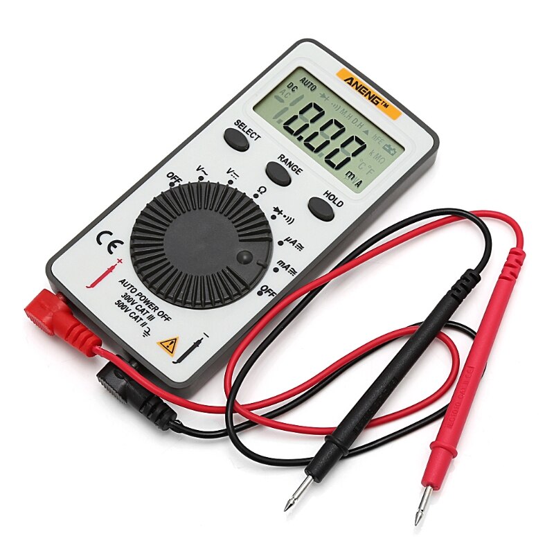 AN101 Pocket Digitale Multimeter Backlight AC/DC Automatische Draagbare Meter