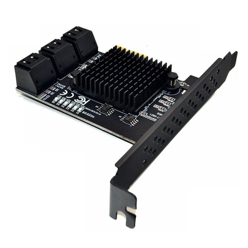 Sata Iii 6 Gbps Controller Uitbreiding Controller ASM109X/Sata 3.0 Non-Raid Ondersteuning 6 Poorten Met 6 Sata kabels