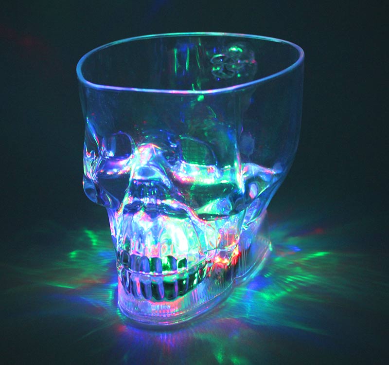 Lovers acrylic luminous cup water pouring induction shining glass magic color changing glass plastic party pub beer mug: 1