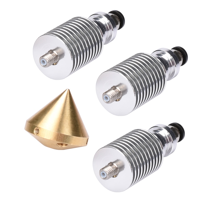 BIQU Brass Diamond Extruder Reprap Hotend 3D V6 heatsink 3 IN 1 OUT Multi Nozzle Extruder 3D printer kit for 1.75/0.4mm