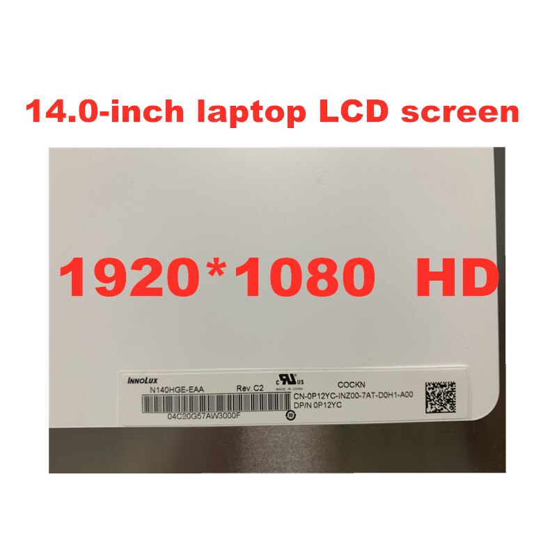 Original 14 "tommer laptop lcd led skærm matrix display  b140 htn 01.4 hb140 fh 1-401 n140 hge -ea1 n140 hge-eba  n140 hge-eaa 30 pins edp