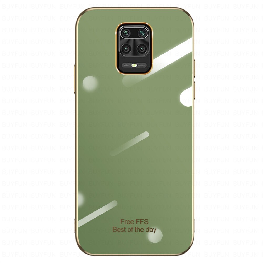 plating Mirror Frame case for xiaomi redmi Note 9 pro 9S soft Silicone phone cover on redmi 9 Note 9 9pro 9 S Not 9 pro 9S coque: on redmi Note 9 pro / 02