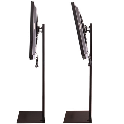 MDL199B 32-70 inch LCD LED Plasma Monitor TV Mount Floor Stand Tilt Swivel AD Display Wire Management Height Ajustable