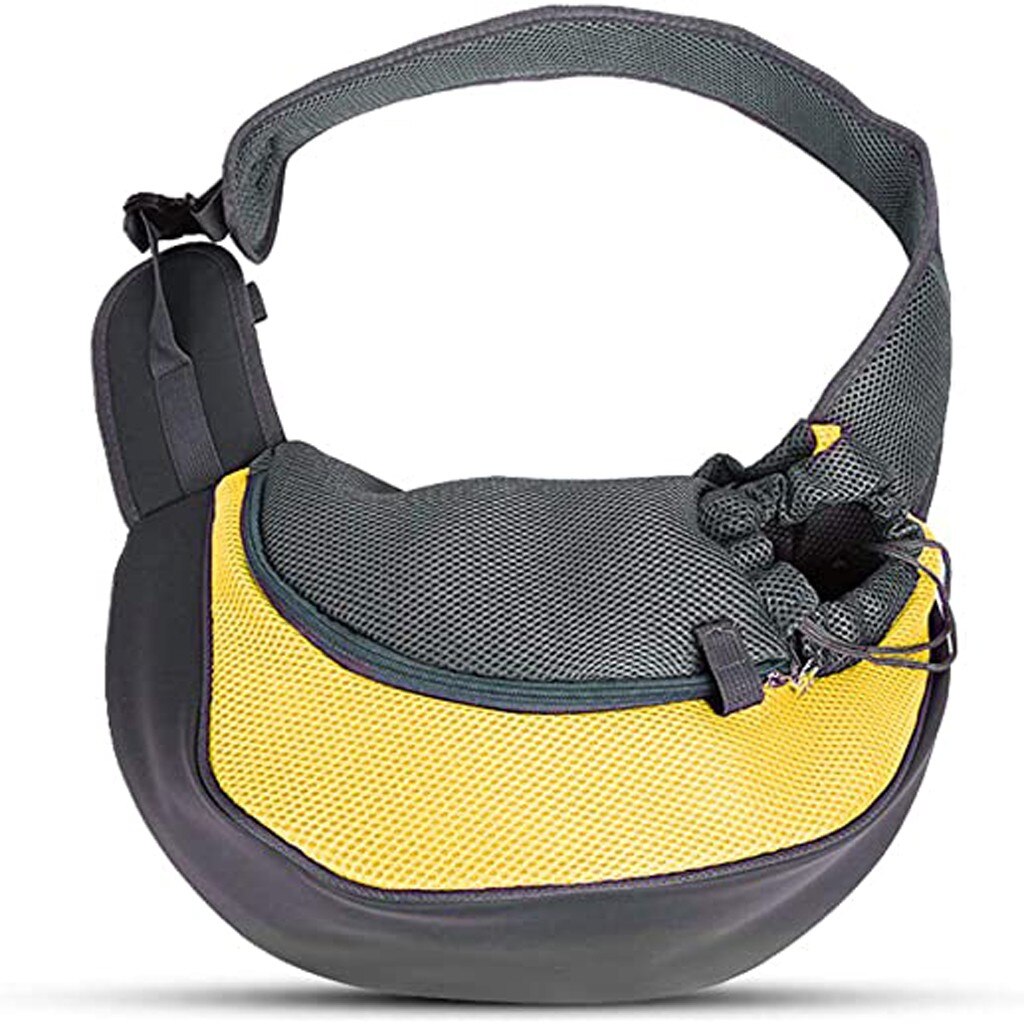 Kjæledyrsbærer hund foran brystryggsekk fem hull ryggsekk hund utendørs bærer tote bag slyngeholder mesh katt valp hundebærer #3