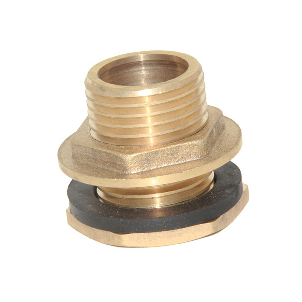 1/2" Brass Water Tank Hose Tube Connector Adapter Fittings with Gasket DN15 1/2 Inch