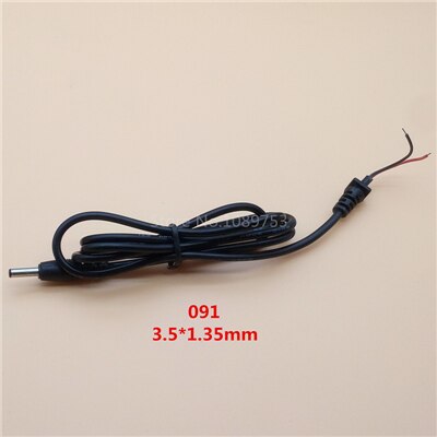 1Pcs Adapter Output Power Cord DC Male Plug with 100cm Cable 5.5*2.5/2.1 4.0*1.7 3.5*1.35 2.5*0.7mm: Dark Grey