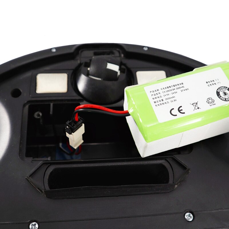3400 mah li-ion batteri med sidebørste til neatsvor  x500, x520, x600,  mamibot exvac 660 robotstøvsuger deler