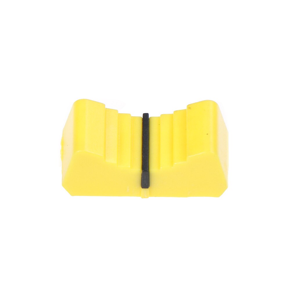 10 stk mikser fader lokk potensiometer knott trykk lokk 8mm mikser elektronisk tastatur skyve potensiometer: Gul