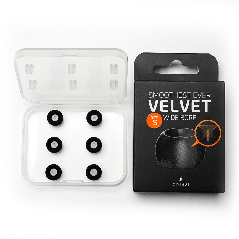 HiFiGo DIVINUS Eartips de fone de ouvido de silicone de furo largo de veludo para bico de 4-6 mm, pontas de ouvido profundas macias para fones de ouvido Dunu Davinci: CORAL