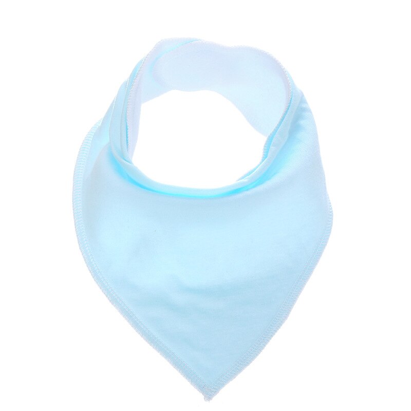 1 Pc Katoen Slabbers Burp Doeken Solid Baby Babador Bandana Bib Sjaal Met Verstelbare Snaps Baby Accessoires: Sky Blue