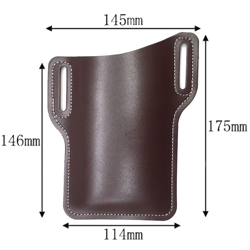 Männer Telefon fallen Halfter praktisch Schleife Halfter Gürtel Taille Tasche Requisiten Leder Geldbörse Telefon Brieftasche Lauf Beutel Reise Camping Taschen: weiße farbe