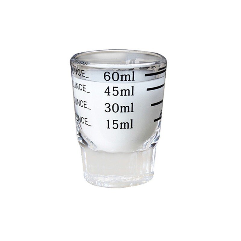 30/60 ml glas målebæger espresso shotglas flydende glas ounce kop med vægt køkkenmål værktøj forsyninger