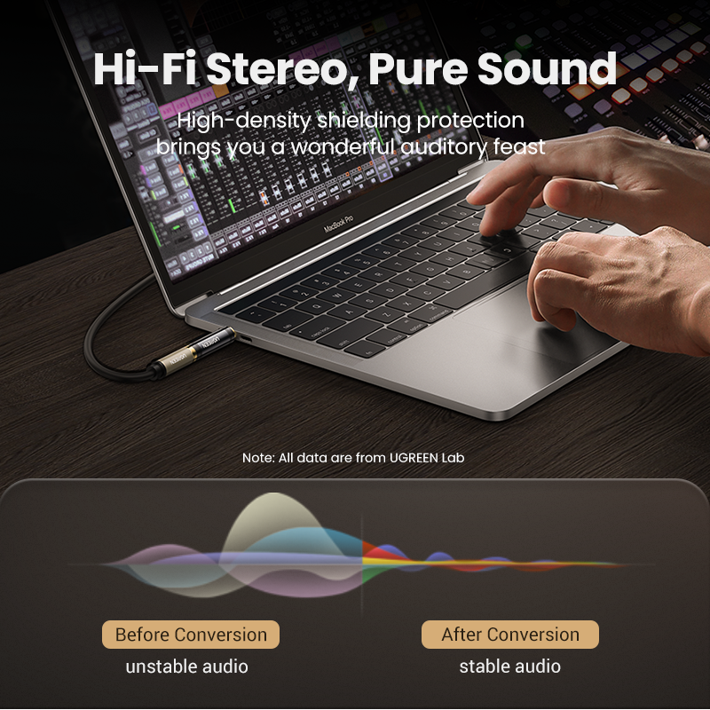 UGREEN Adapter 3,5 mm do 6,5 mm 6,35 mm 1/4 Pozłacany adapter męski z czystej miedzi na AUX żeński na gniazdo mono Adapter złącza audio 2 szt.