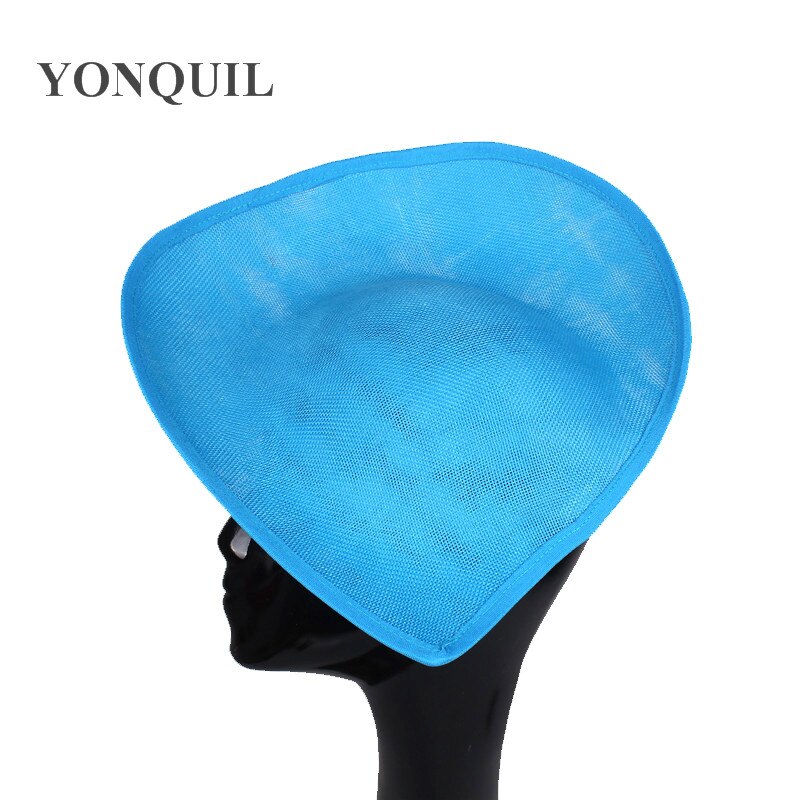 Lot de 30 cm grandes bases de fascinateur de mariage pour femmes, accessoires de coiffure à faire soi-même, chapeaux fascinateurs, couvre-chefs vintage, 5 pièces/lot: Bleu de la mer