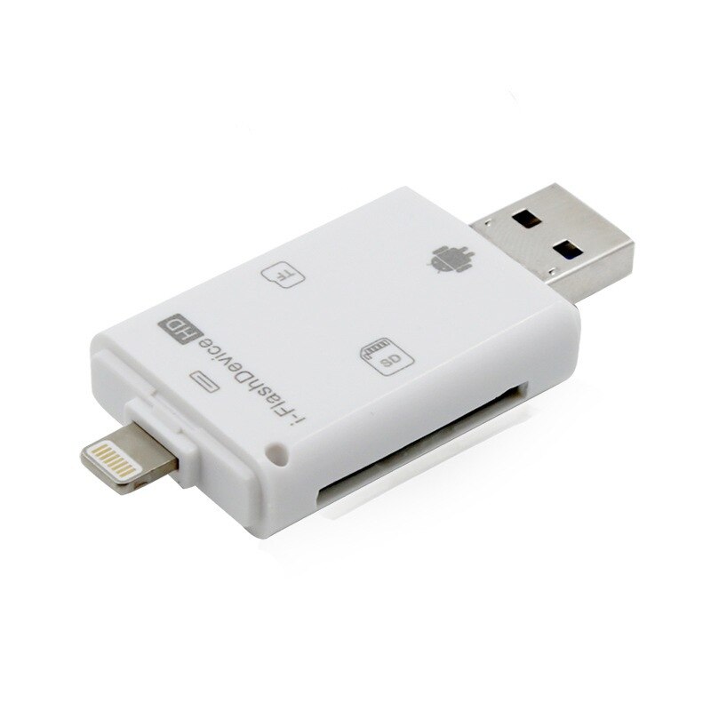 ! 2 in 1 micro sd tf kaart sd kaartlezer usb 2.0 voor iphone/ipad/android/computer