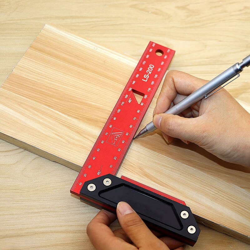 Woodraphic Precision Square Guaranteed T Speed Measurements Ruler for Measuring and Marking Woodworking Carpenters