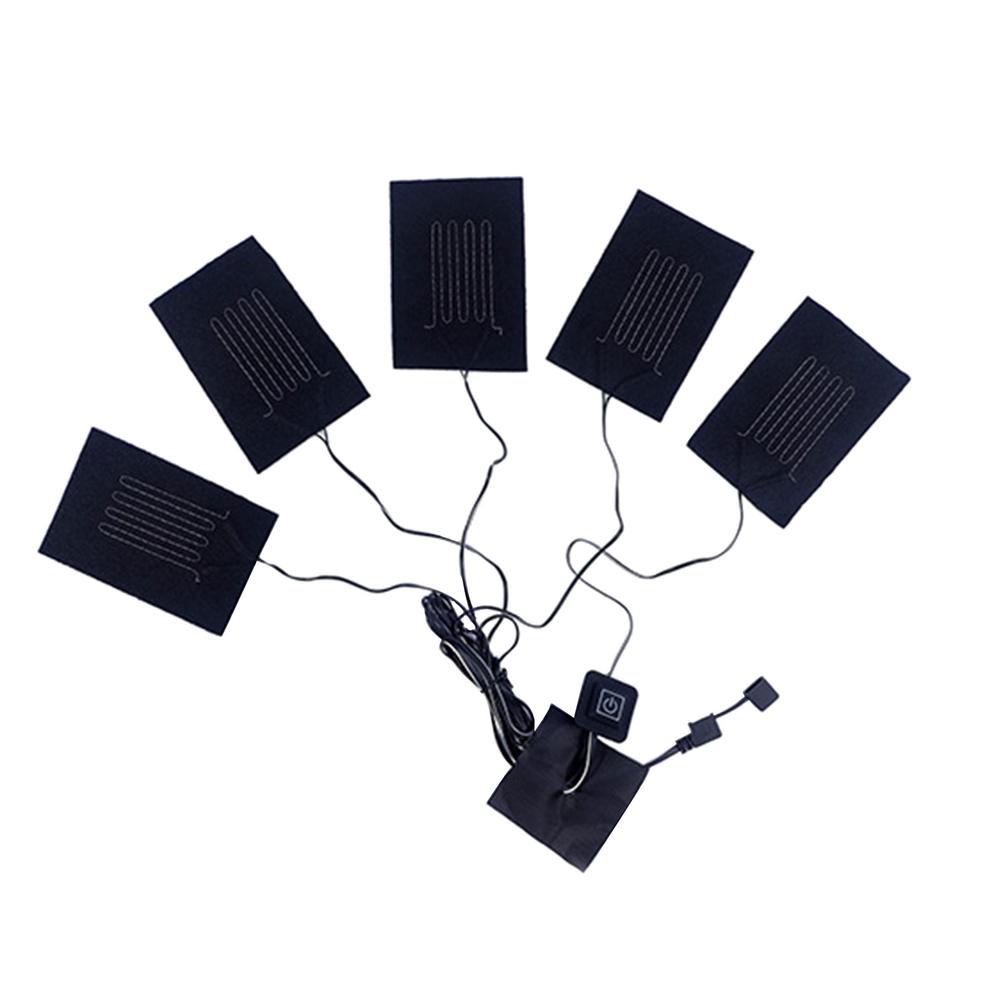 Usb Verwarming Pad Bluetooth Temperatuurregeling Fiber Heater Ondergoed Verwarming Isolatie Doek Winter Waterdichte Verwarmd Film: Default Title