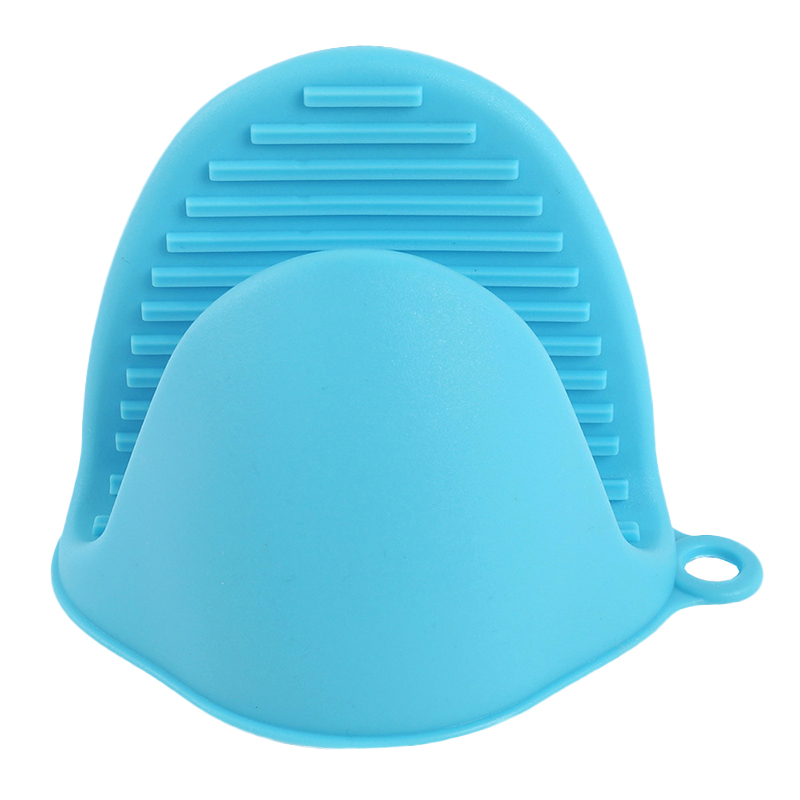 1 PCS Microwave Oven Gloves Thicken Anti-scald Kitchen Organizer Silicone Pot Clips Microwave Oven Gloves Kitchen Accessories: Blue