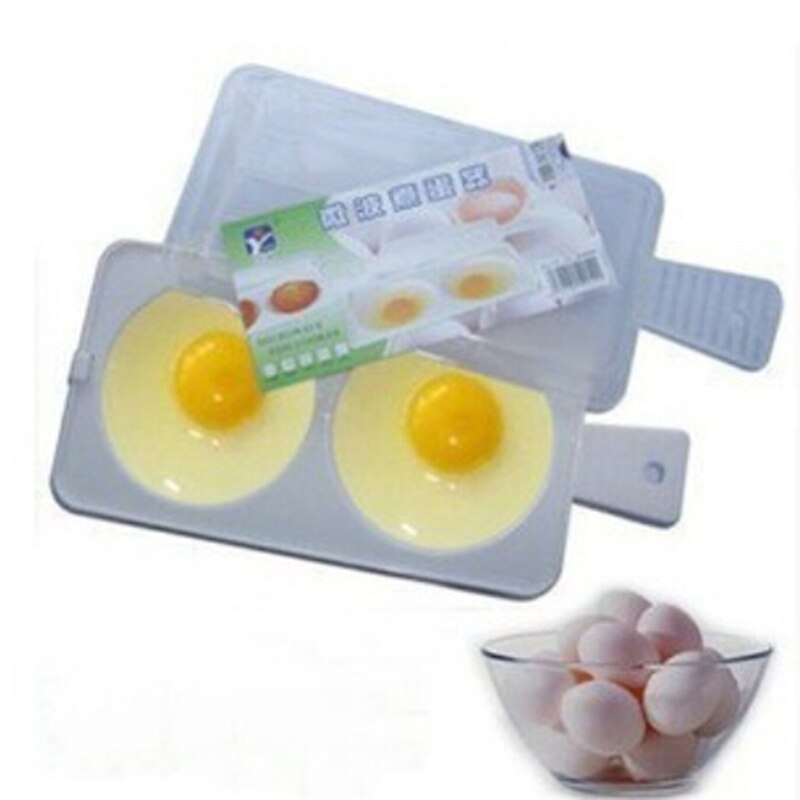 Portable Egg Container Microwave Egg Cooker Plastic Egg Boiler Microwave Poachers Egg Kitchen Cooking Tools