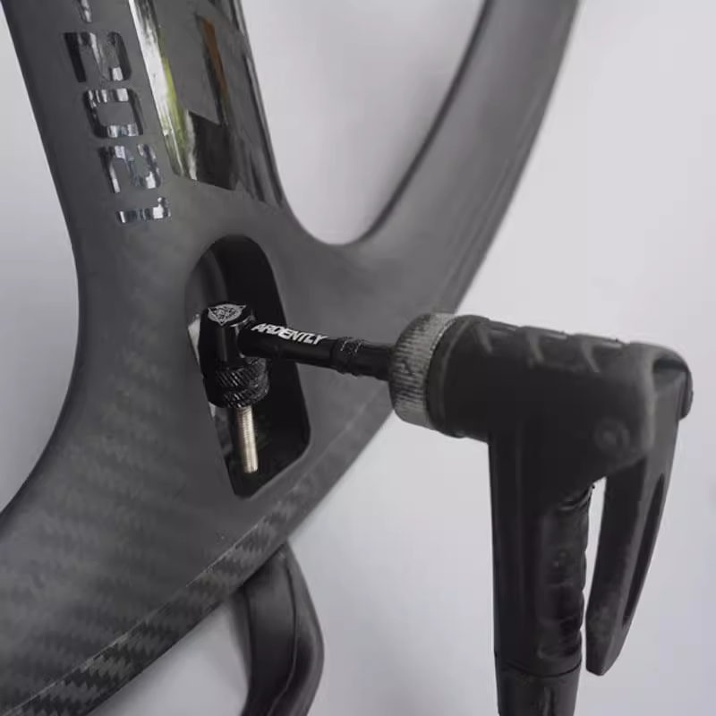 Ardently Bicycle Presta Pump Valve Rim Adapter Convert Connector Fixie MTB Road Bike Alloy Black Disc Wheel 90 Degree Adapter