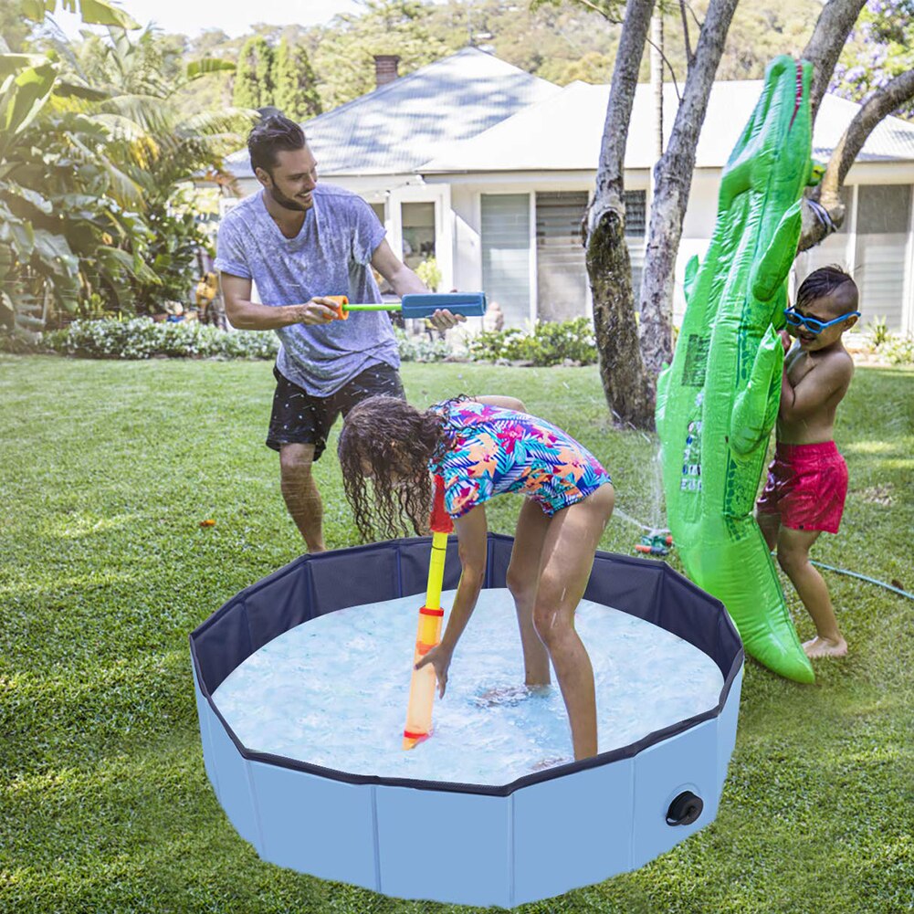 Pet Kids Foldable Pool PVC Portable Swimming Pool Reusable Dog Washing Pond
