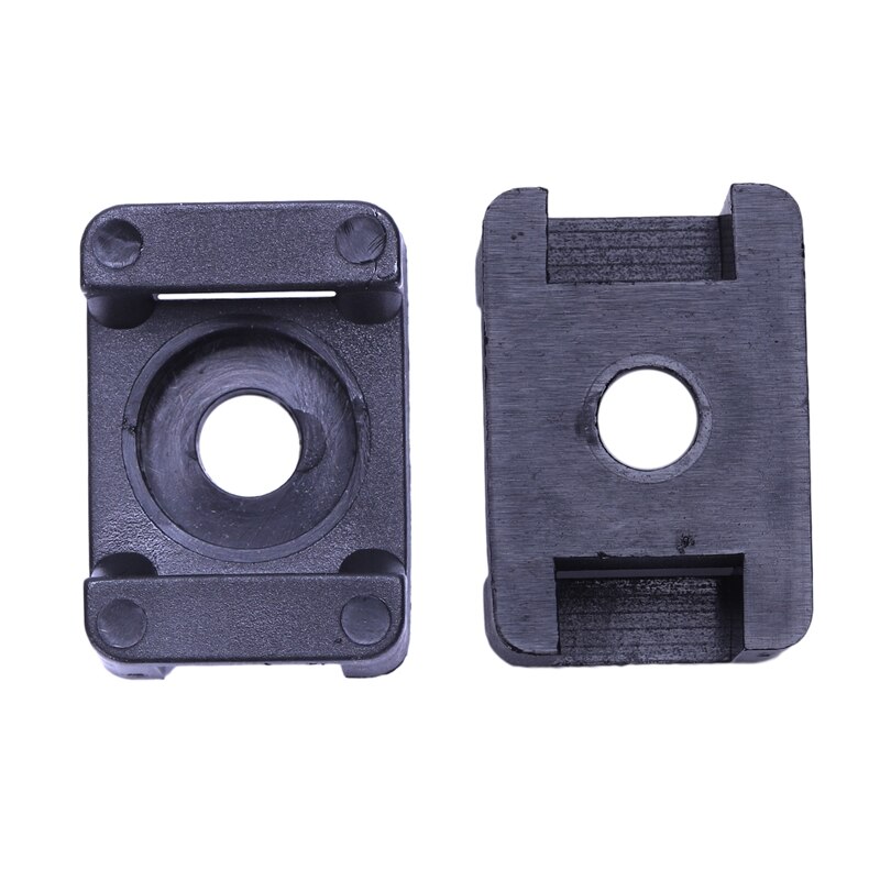 Screw Bracket Mount Saddles Bases Cable Tie Bracket 2mx16mm 30 Units Black