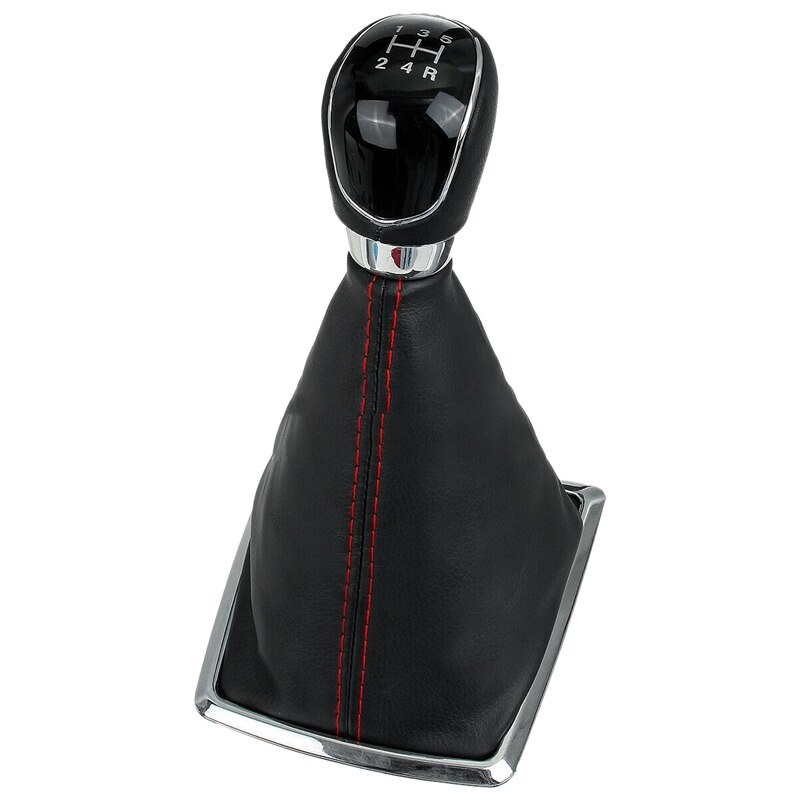 5 Speed Gear Stick Shift Knob&Dust Boot Cover for Ford Focus MK2 2005