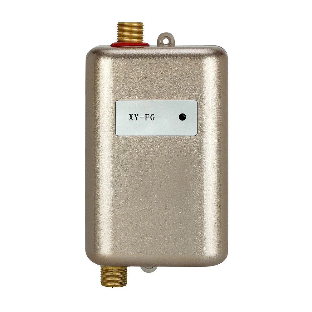 3800W Elektrische Boiler Momentane Douche Flow Snelle Verwarming Keuken Badkamer Rvs Tankless Boiler: Licht Geel / ons aansluiten