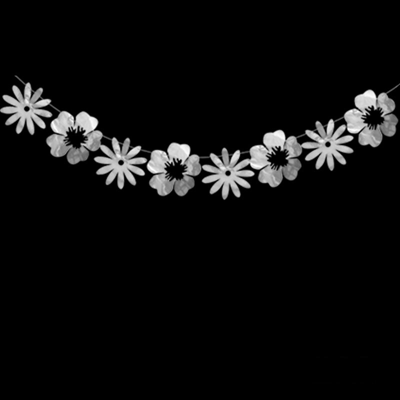 Flor guirlandas papel de casamento banner aniversário bunting pennant chuveiro do bebê guirlanda bandeira pano de fundo parede decoração de festa suprimentos: B02