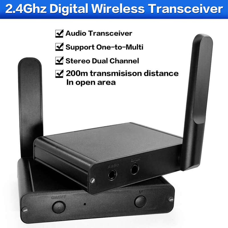 Music Sound o Transmitter Receiver 200M 2.4Ghz Hifi Digital Wireless Adapter