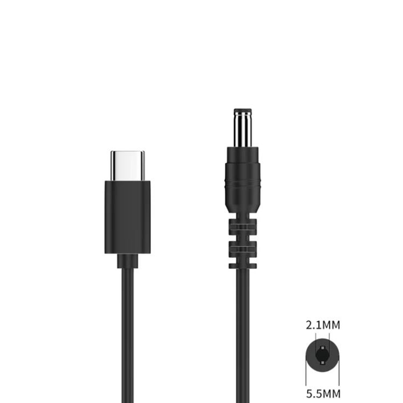 Cavo adattatore USB universale tipo C PD 9V 12V 15V DC 5.5x2.1mm 4.0x1.7mm 3.0x1.1mm cavo di alimentazione per router mini altoparlante ventola: Arancione / 0.2m