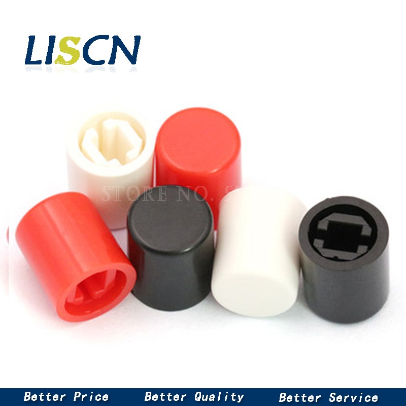 50PCS A56 button cap black white red suitable for 6X6 series buttons 6 * 6 touch switch cap