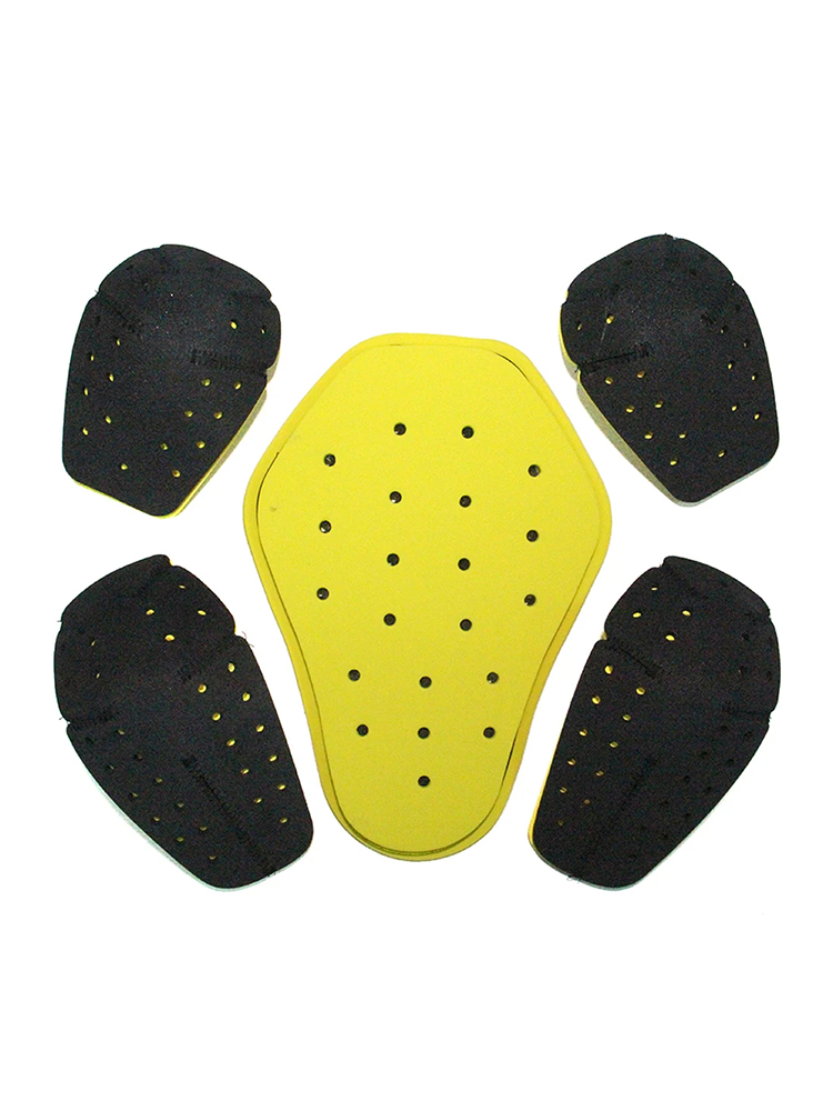 DUHAN EVA Motorfiets Kniebeschermer Rodilleras Kniebeschermer Motocross Schouders Ellebogen Terug Beschermende Uitrusting Moto Terug Pads Biker: YELLOW