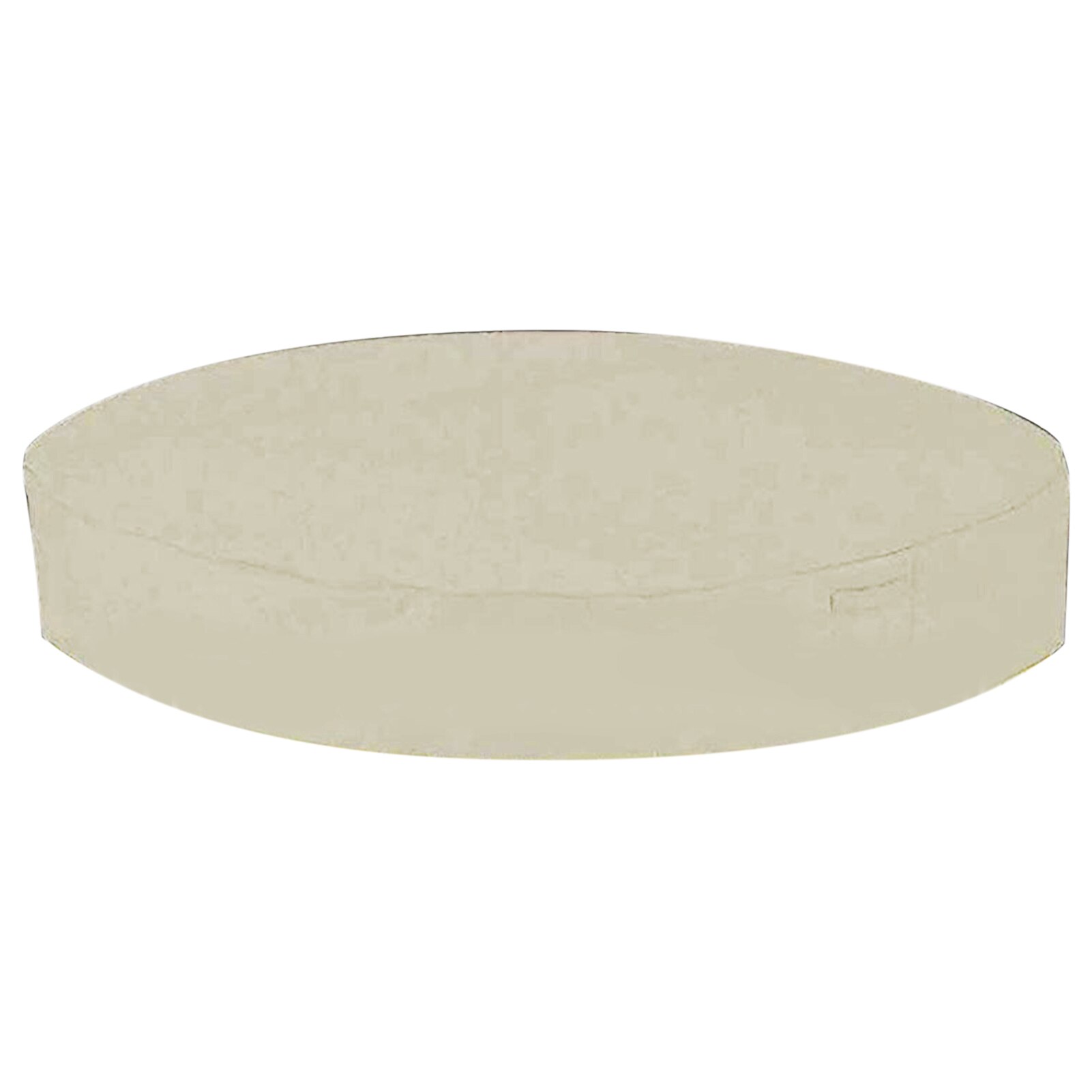 Elastic Bottom Outdoor Spa Protector Solid Tub Cover Shade Round Portable Waterproof Foldable Weather Resistant Anti UV: Beige / 190x30cm