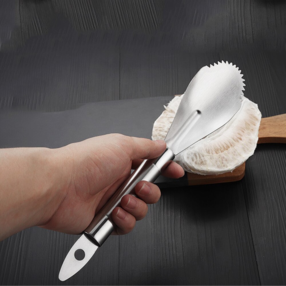 Home Stainless Steel Orange Peeler Remover Tool Grapefruit Peeling Cut Slicer Home Planing Scraping Fruit Knife